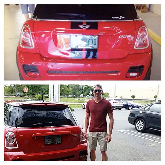 Collision Before and After at Tom Bush Collision Center in Jacksonville FL
